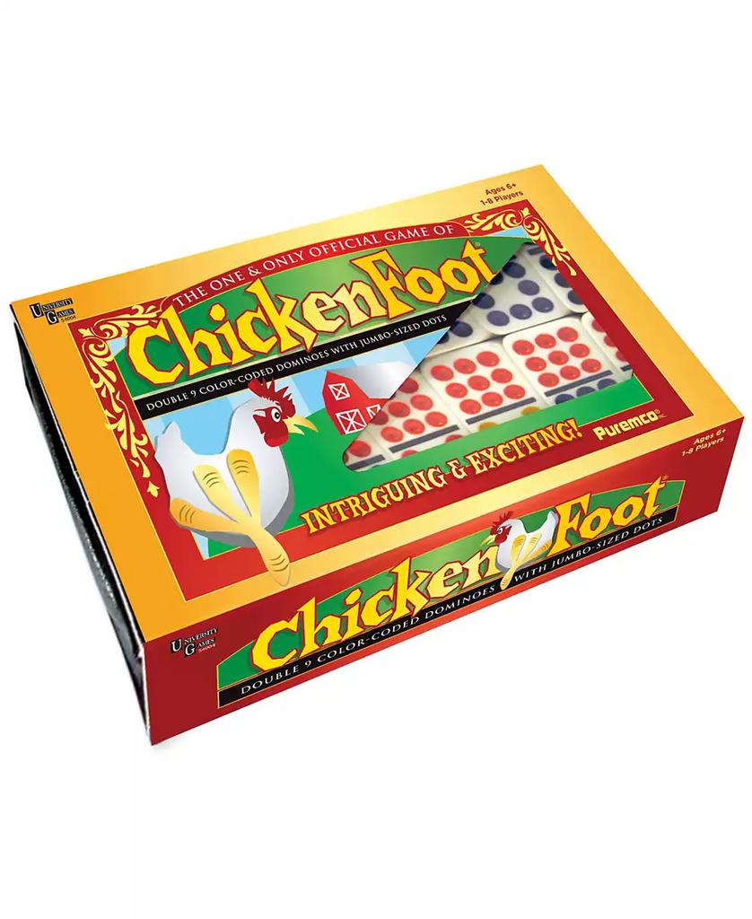 Crayola ChickenFoot Double 9 Color Dot Dominoes - Professional Size