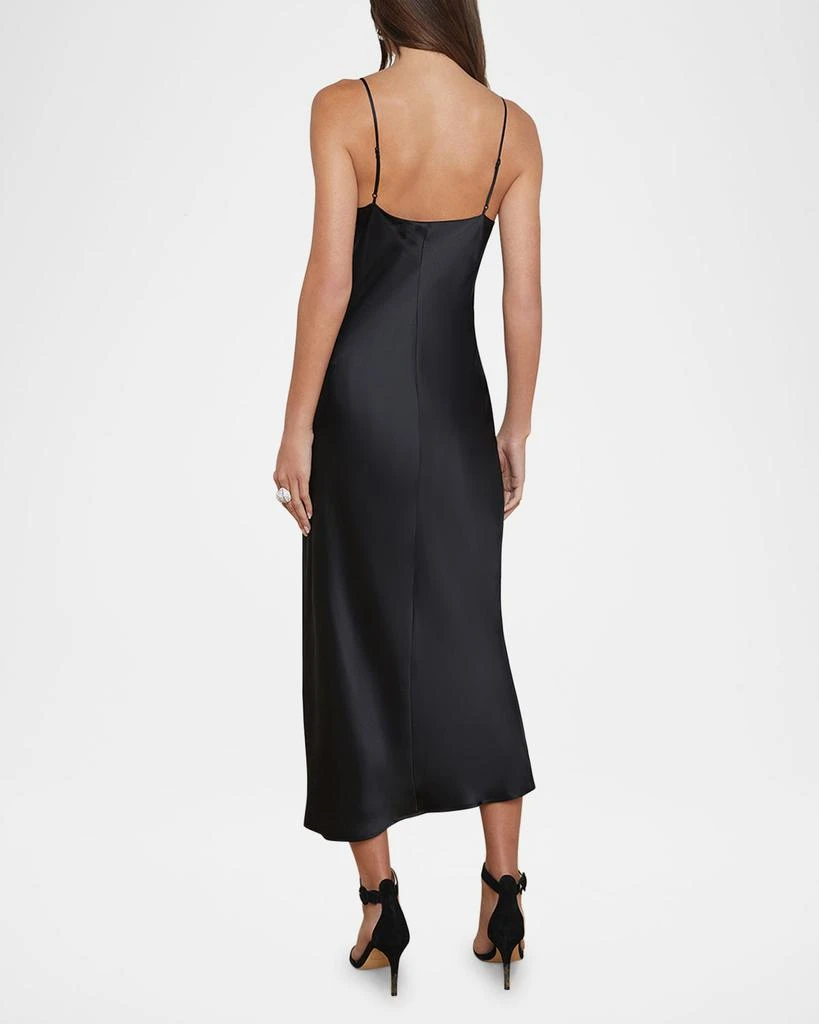 L'Agence Seridie Mid-Length Silk Slip Dress 4