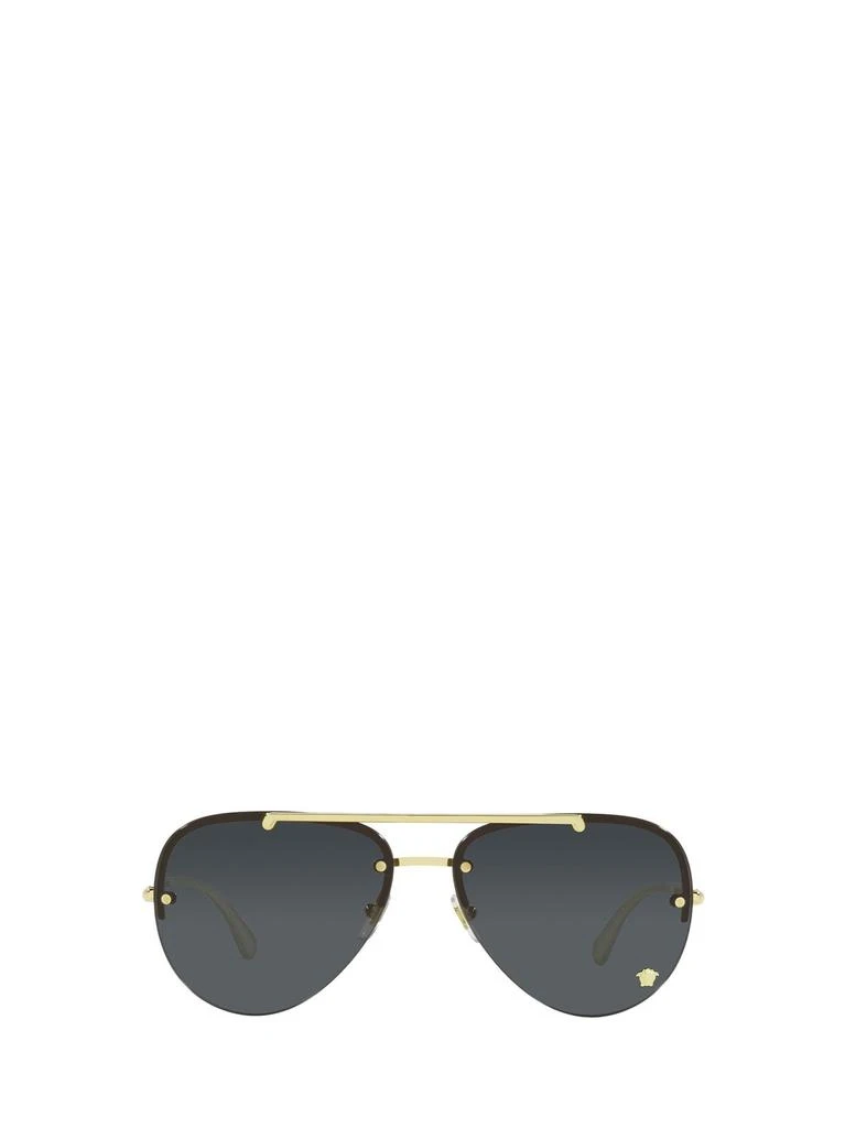 Versace Eyewear Versace Eyewear Medusa Glam Aviator Frame Sunglasses 1