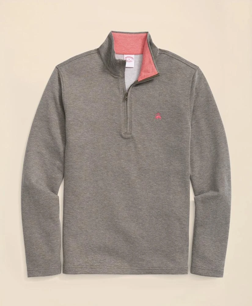 Brooks Brothers Cotton Blend Pique Quarter-Zip