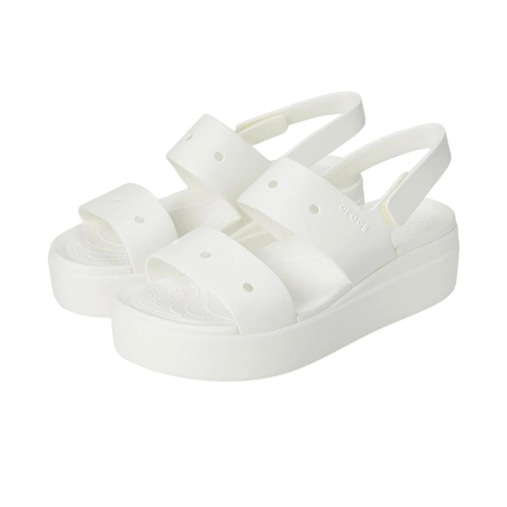 Crocs Brooklyn 4U Low Wedges White  210676-100 Women's 4