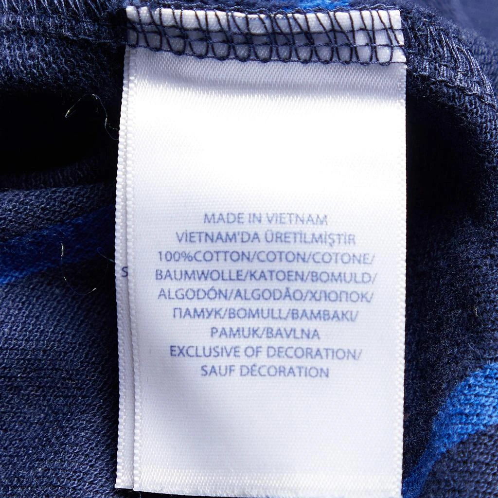 Ralph Lauren Polo Ralph Lauren Navy Blue Striped Cotton Knit Polo T-Shirt L 5
