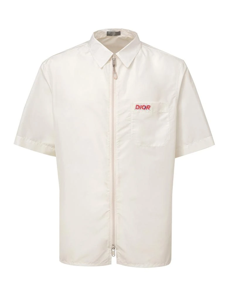 Shop Half Sleeve Shirt with White Zip with Logo Dior on Sale at BeyondStyle   Get 44% Off Half Sleeve Shirt with White Zip with Logo Dior with  Limited-Time Flash Deals, Exclusive