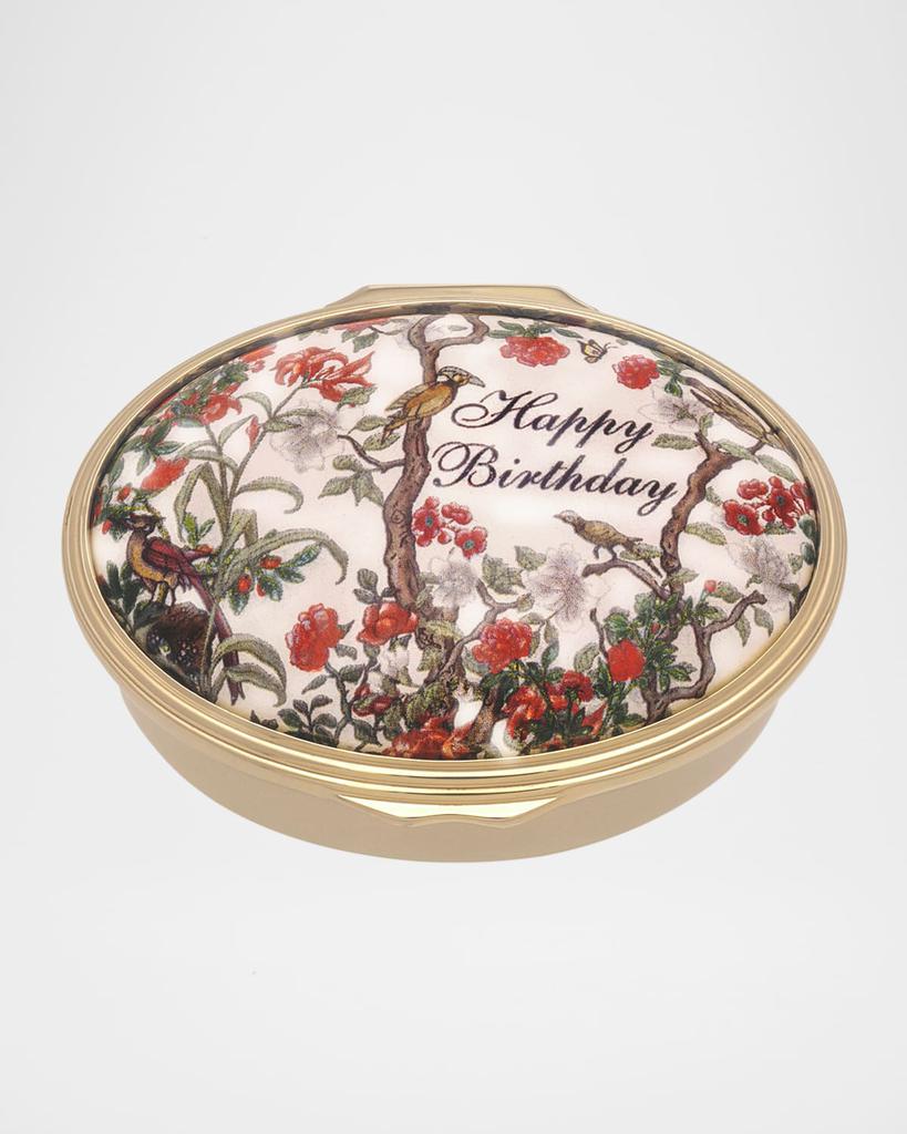 Halcyon Days Happy Birthday Enamel Box
