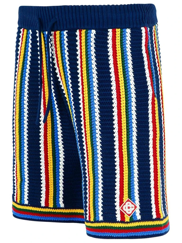 Casablanca Casablanca Stripe Crochet Shorts 3