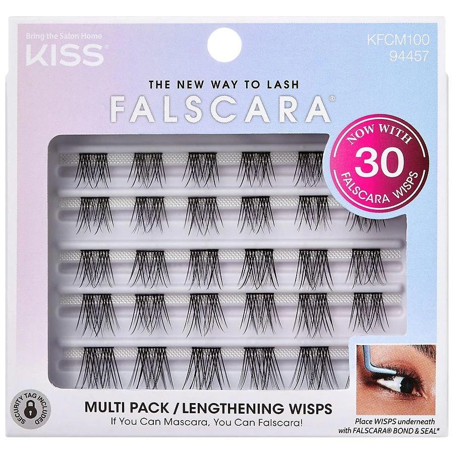 Kiss Falscara Collection Eyelash Extensions Lengthening Wisps Multi-Pack 10mm-12mm-14mm