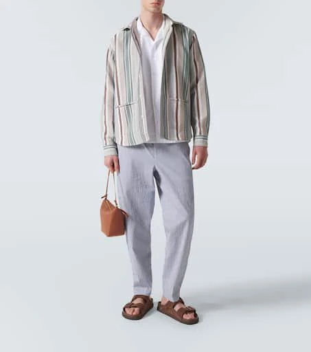 ORLEBAR BROWN Alex striped cotton-blend pants 2