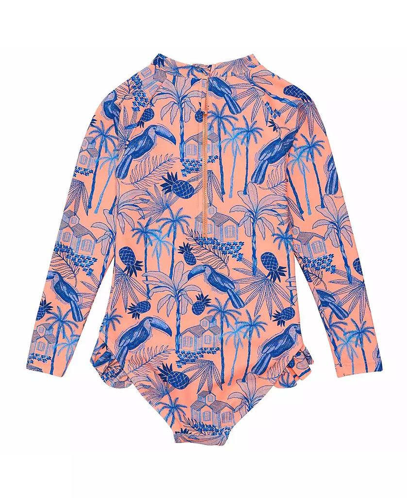 Snapper Rock Tropicana Vacay Sustainable Leg Frill Surf Suit