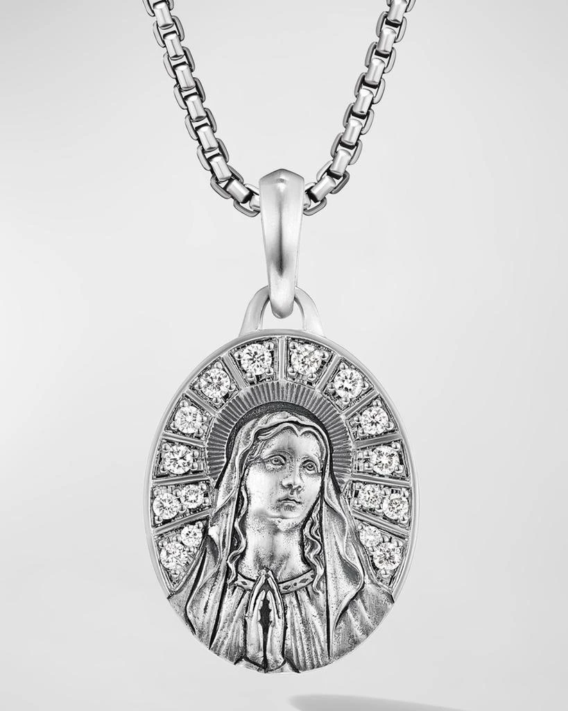 David Yurman Men's Mary Pendant in Silver, 30mm 1