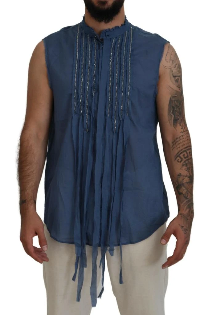 DSQUARED2 Dsquared² Cotton Chain Embellishment Sleeveless Men
s Shirt (Pre-Owned)