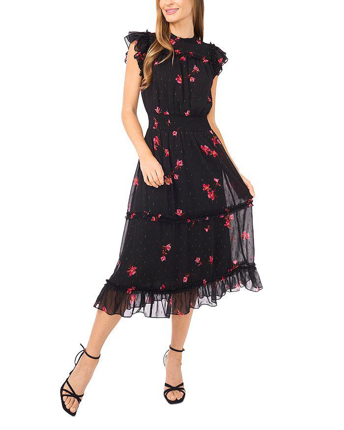 Shop Midi Floral Jaquard Knit Dress on Sale at BeyondStyle – Get