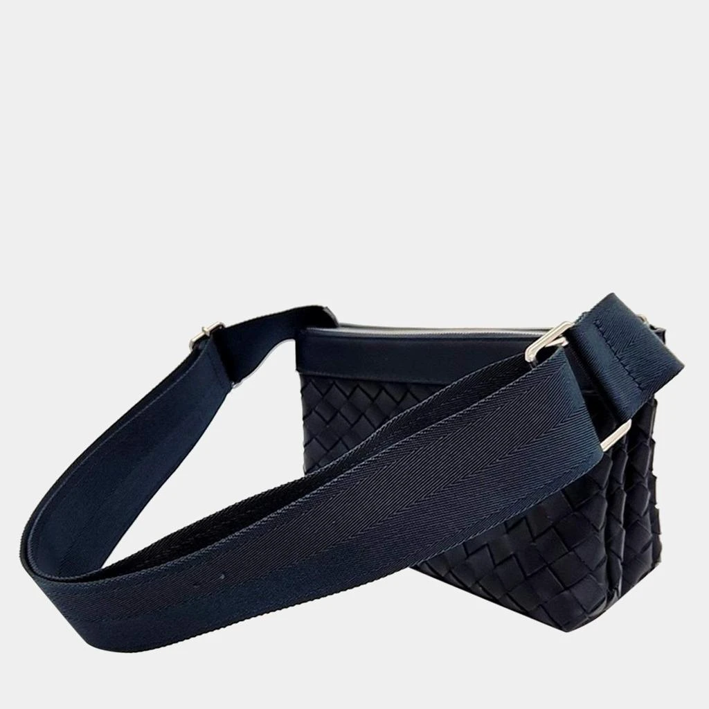 Bottega Veneta Bottega Veneta Teal Leather Mesh Crossbody Bag 2