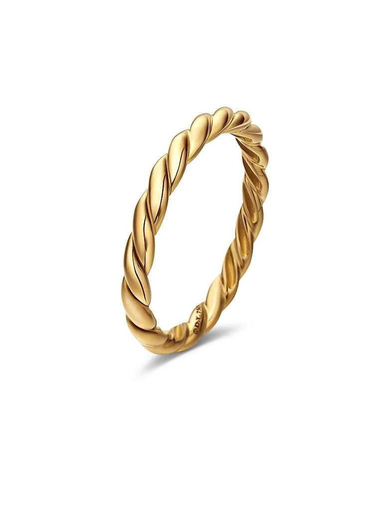 David Yurman Flex Band Ring in 18K Yellow Gold 4