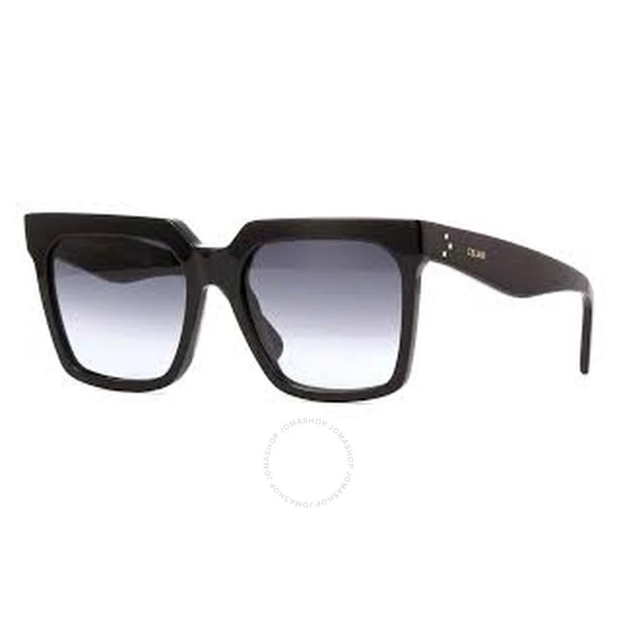 Celine Bold 3 Dots Smoke Gradient Square Ladies Sunglasses CL4055IN 01B 55 1