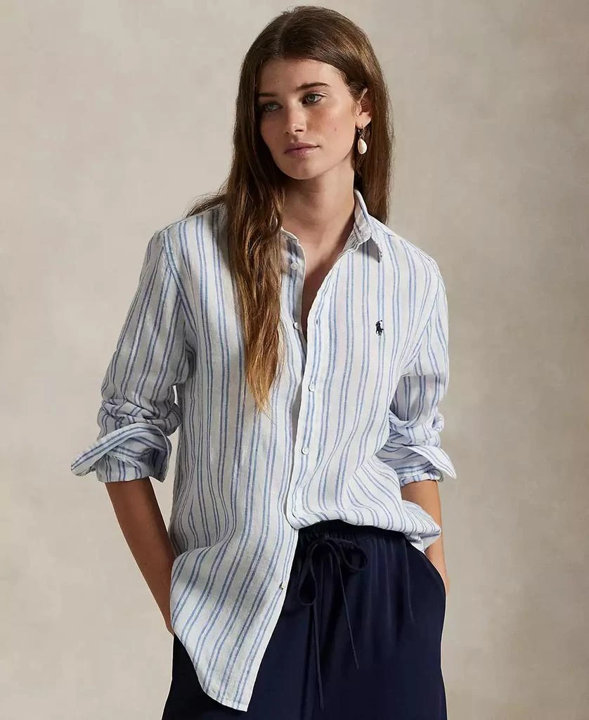 Shop Women's Classic-Fit Striped 100% Linen Shirt on Sale at BeyondStyle –  Get 40% Off Women's Classic-Fit Striped 100% Linen Shirt with Limited-Time  Flash Deals, Exclusive Discounts, and Special Offers. Enjoy Unbeatable, image size:838x1024