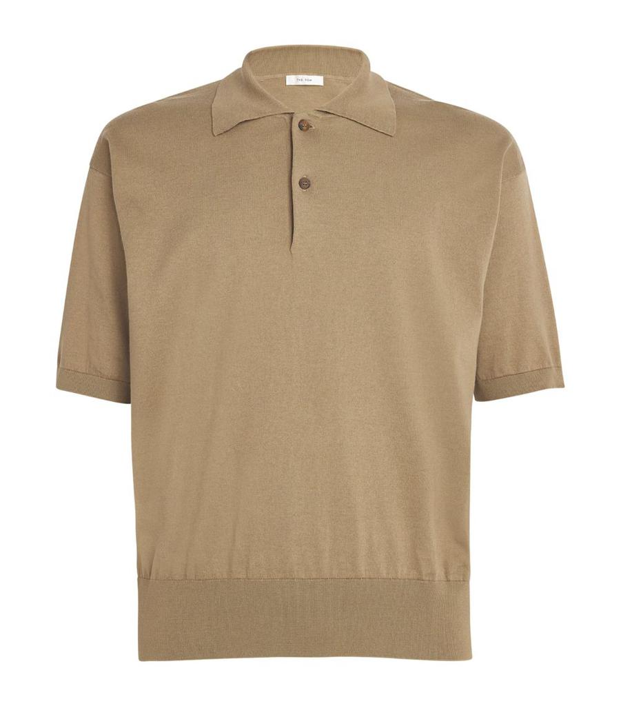 The Row Cotton-Cashmere Tiago Polo Shirt