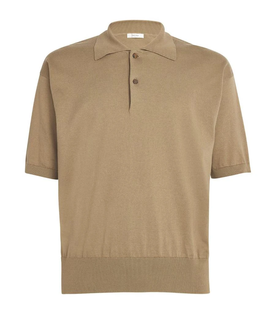 The Row Tiago Cotton-Cashmere Polo Shirt 1