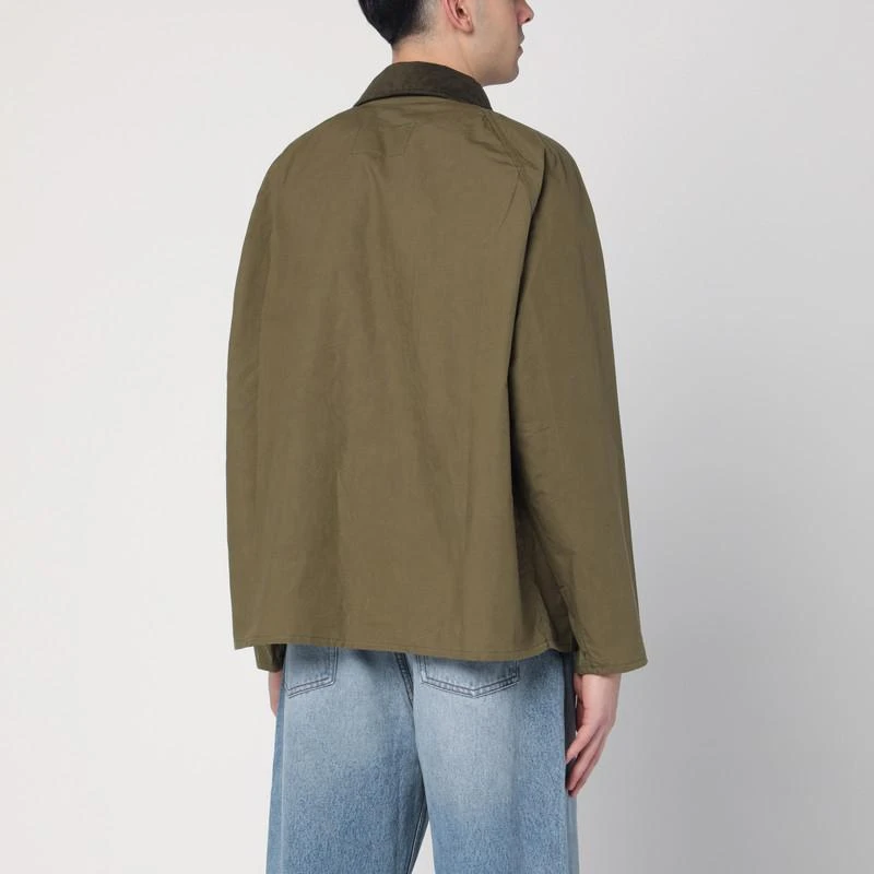 Barbour A7 Pacemaster Khaki green Waxed Jacket 3