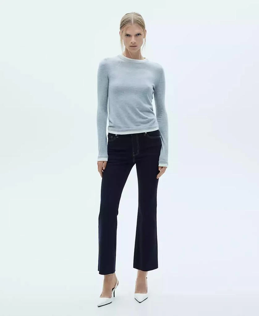 Mango Women's Sienna Flared Cropped Jeans 3