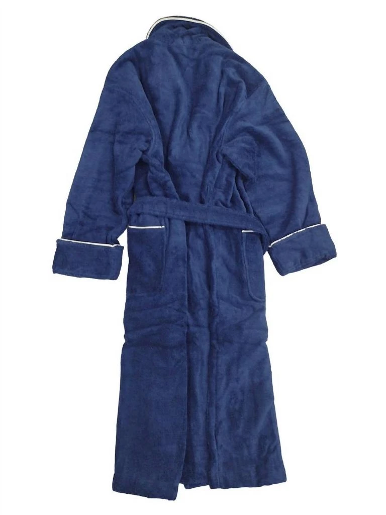 Ralph Lauren Women's Essentials Cotton Robe In Navy 2