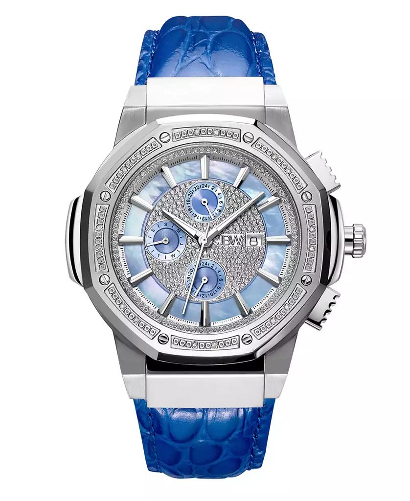 Jbw Men's 10 YR Anniversary Saxon Diamond (1/6 ct.t.w.) & Stainless Steel Watch