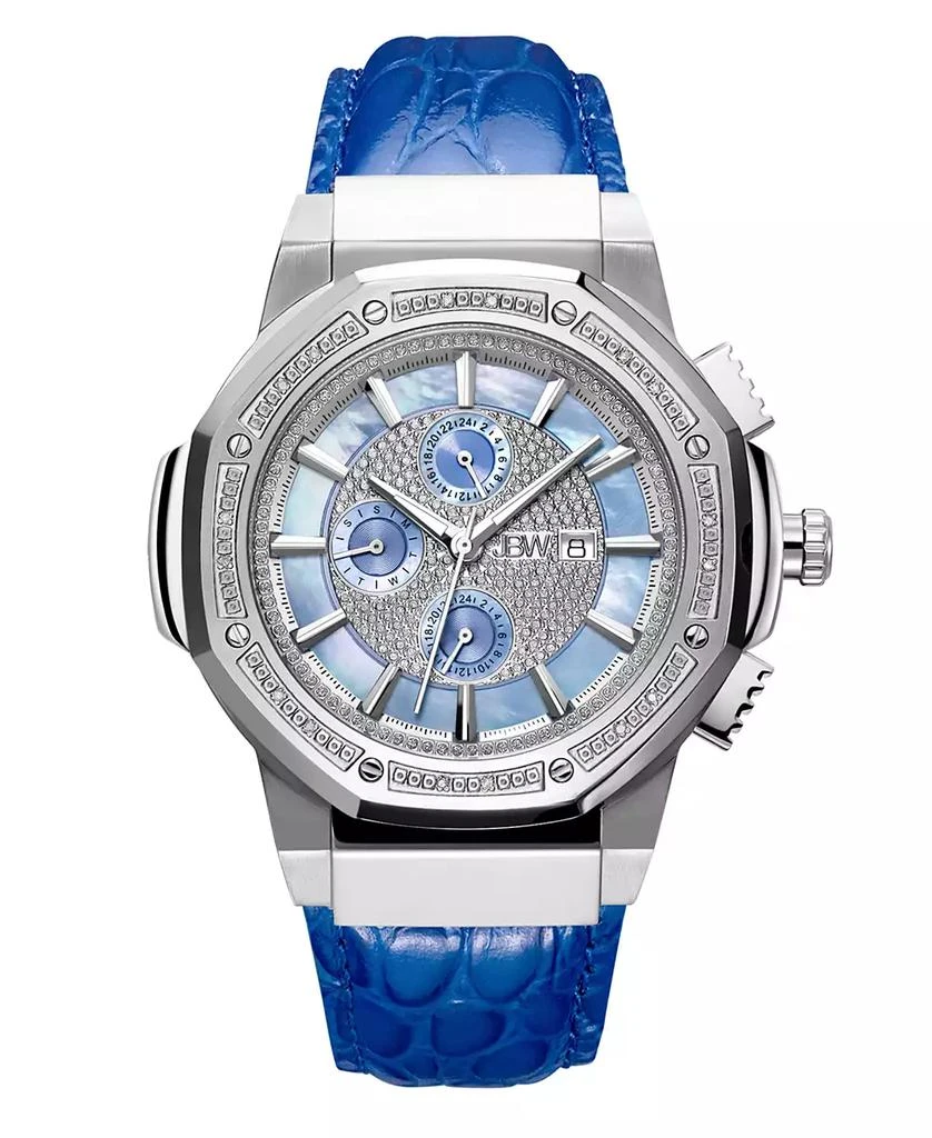Jbw Men's 10 YR Anniversary Saxon Diamond (1/6 ct.t.w.) & Stainless Steel Watch 1