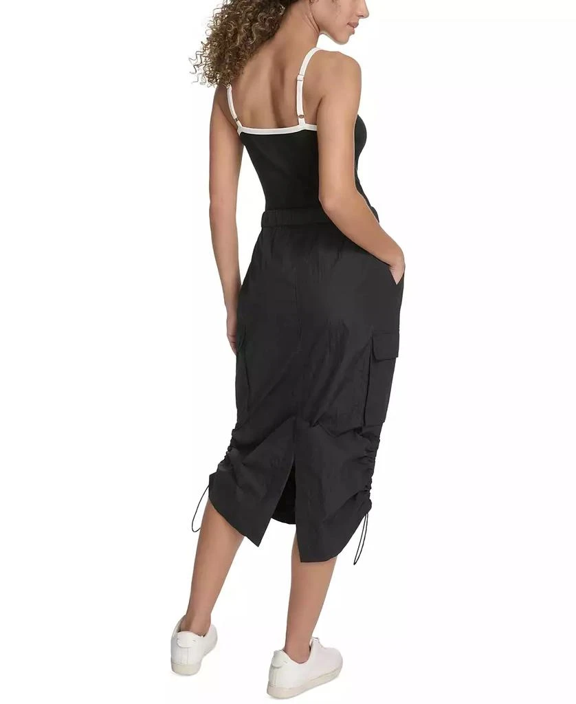 Starter Women's Solid-Color Pull-On Midi Cargo Skirt 5