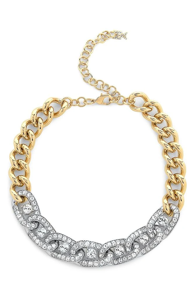 Amina Muaddi Matthew Crystal Pavé Choker Necklace