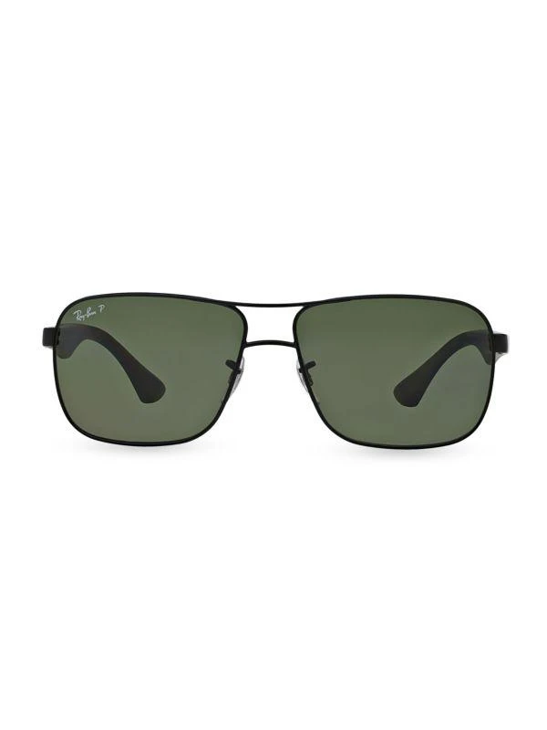 Ray-Ban RB3516 59MM Round Aviator Sunglasses 1