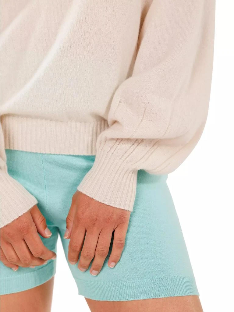 CRUSH CASHMERE Abby Cashmere Balloon-Sleeve Sweater 4