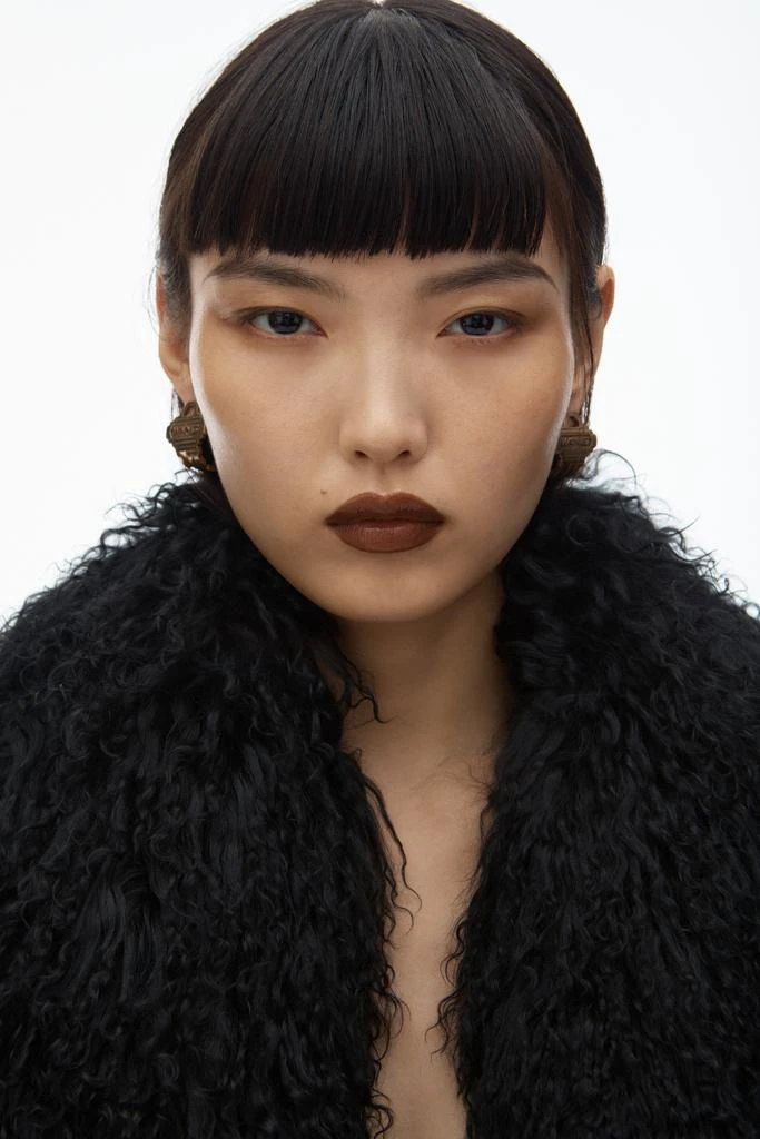 Alexander Wang Cropped Blazer with Mongolian Fur 4