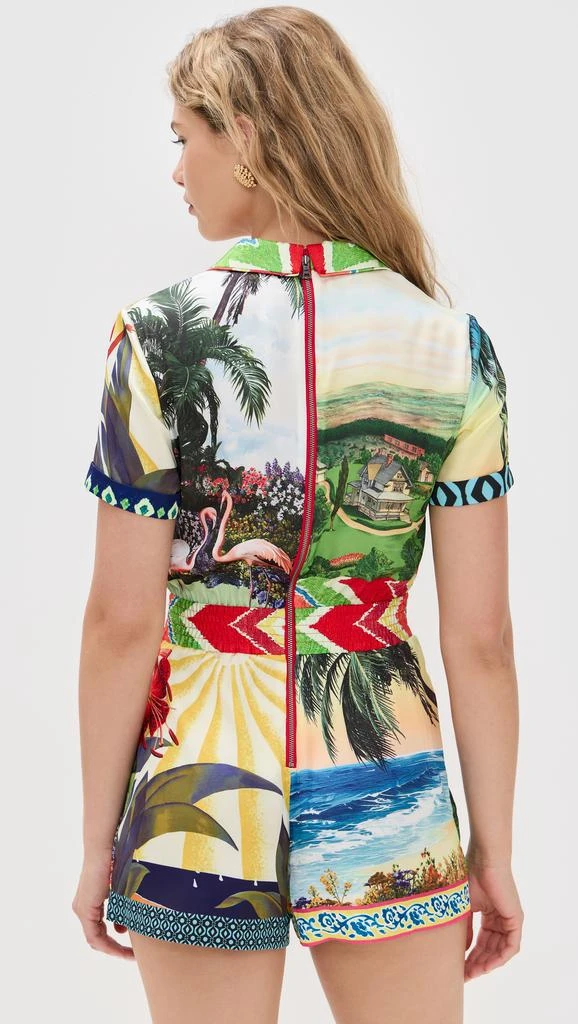 Alice + Olivia Leighton Pajama Romper 2