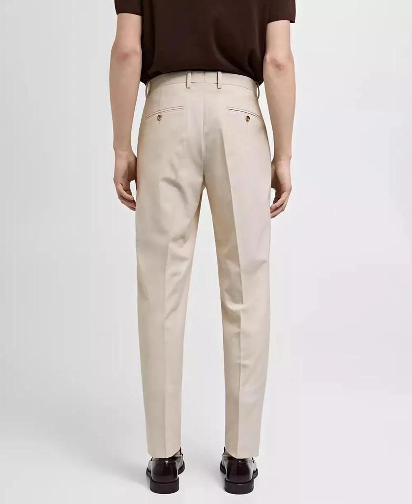 Mango Men's Stretch Fabric Slim-Fit Suit Pants 7
