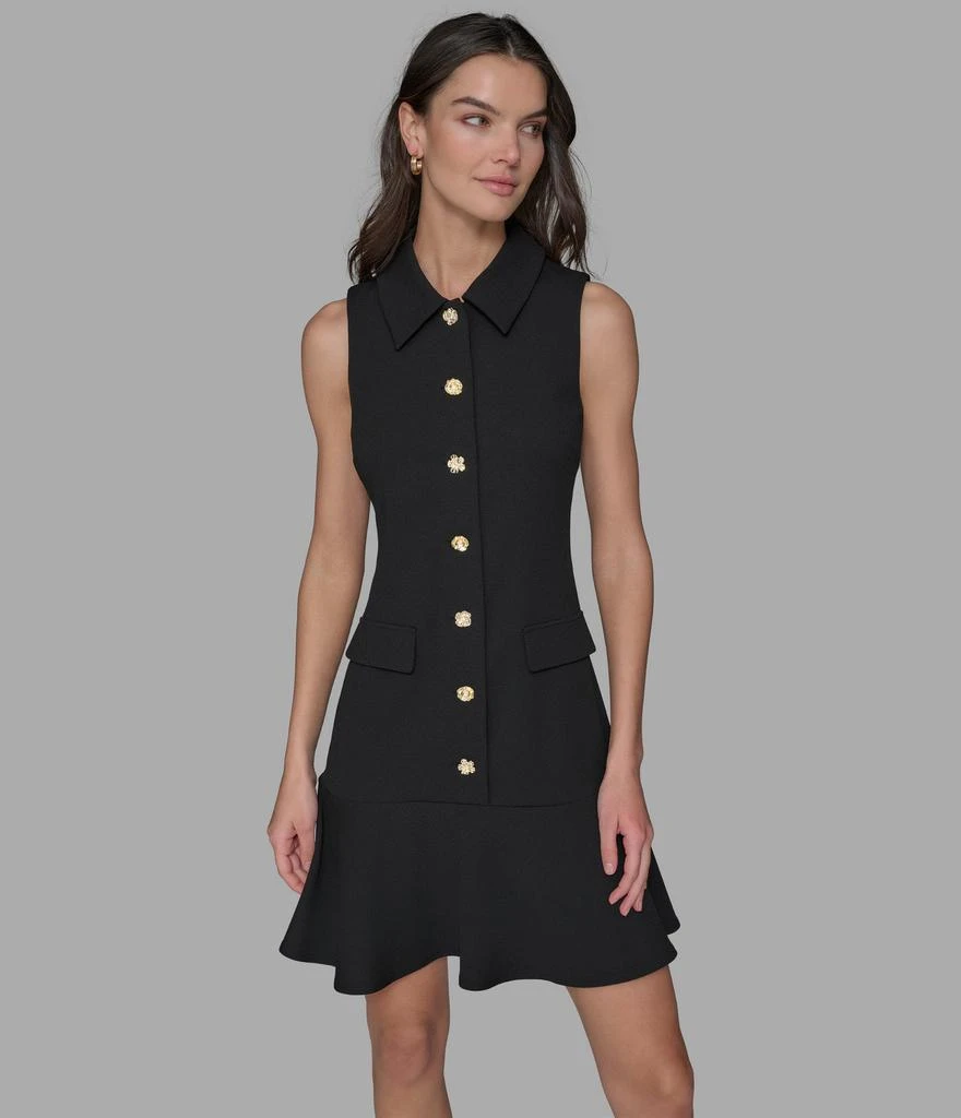 Karl Lagerfeld Paris SLEEVELESS COLLARED DRESS 4