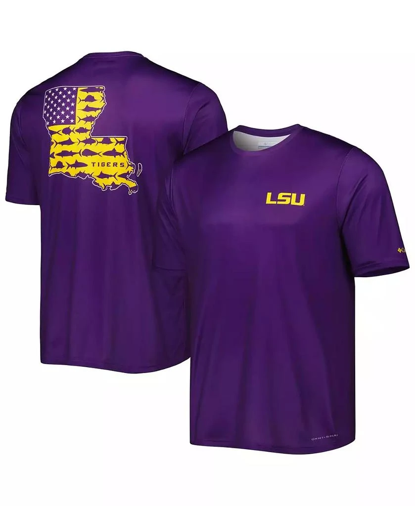 Columbia Men's Purple LSU Tigers Terminal Tackle Omni-Shade T