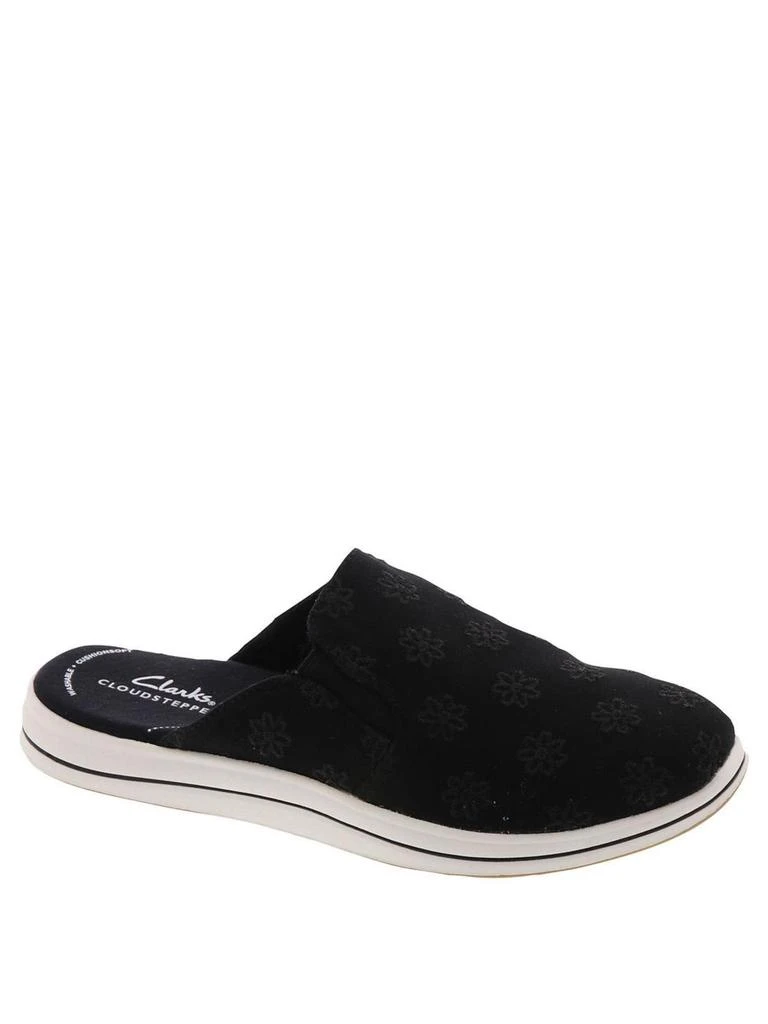Clarks Breeze Shore Womens Embroidered Canvas Mules 10