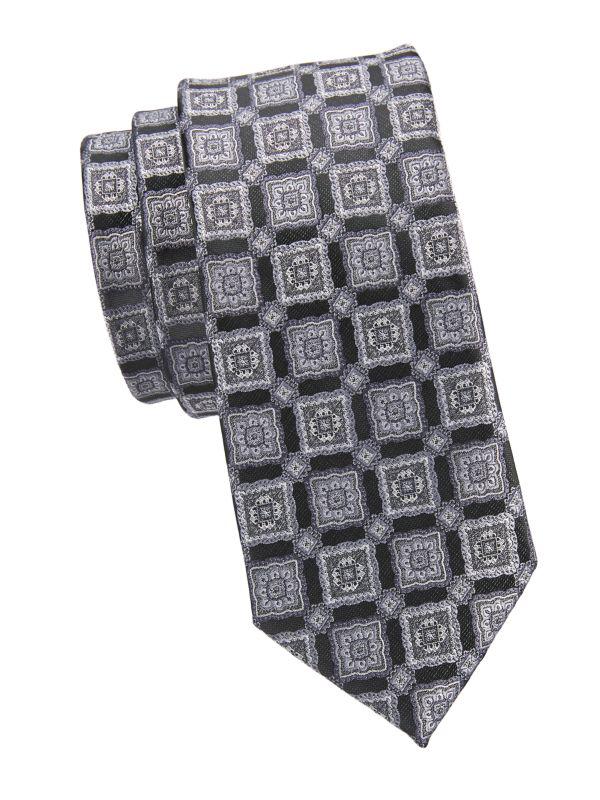 Hickey Freeman ​Geometric Silk Tie