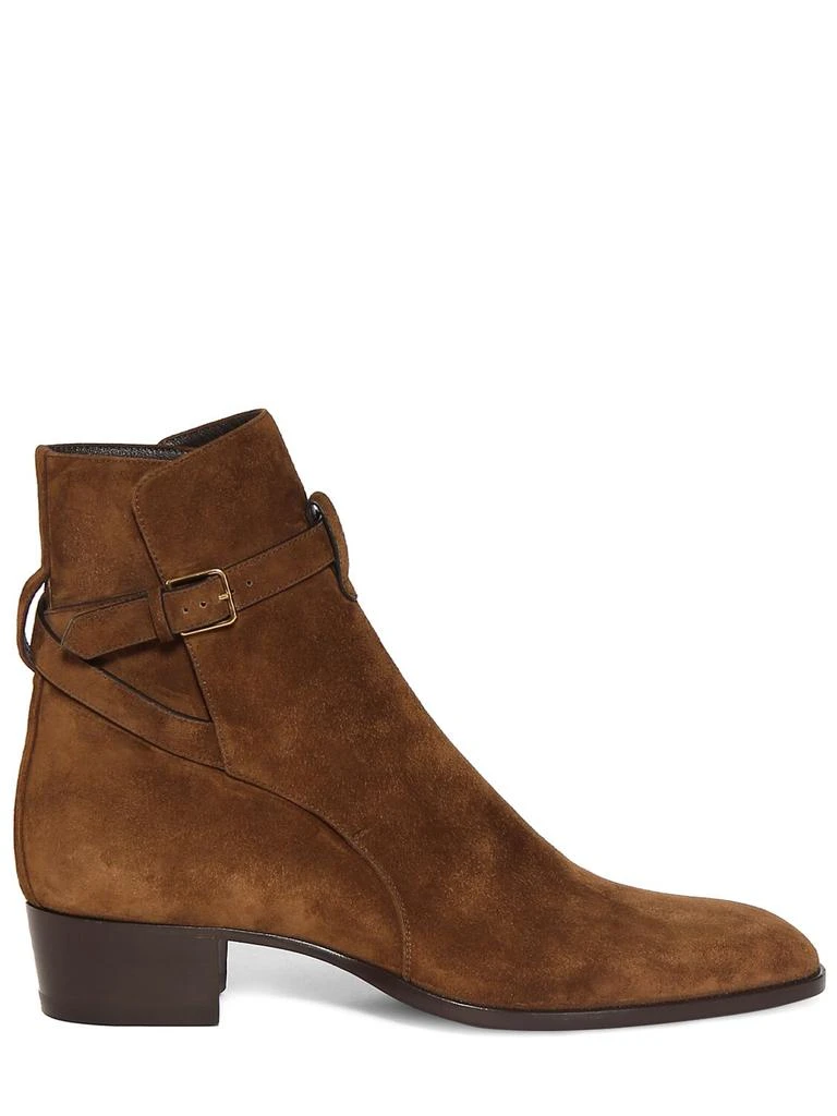 Yves Saint Laurent Wyatt 40 Jodhpur Suede Boots 1