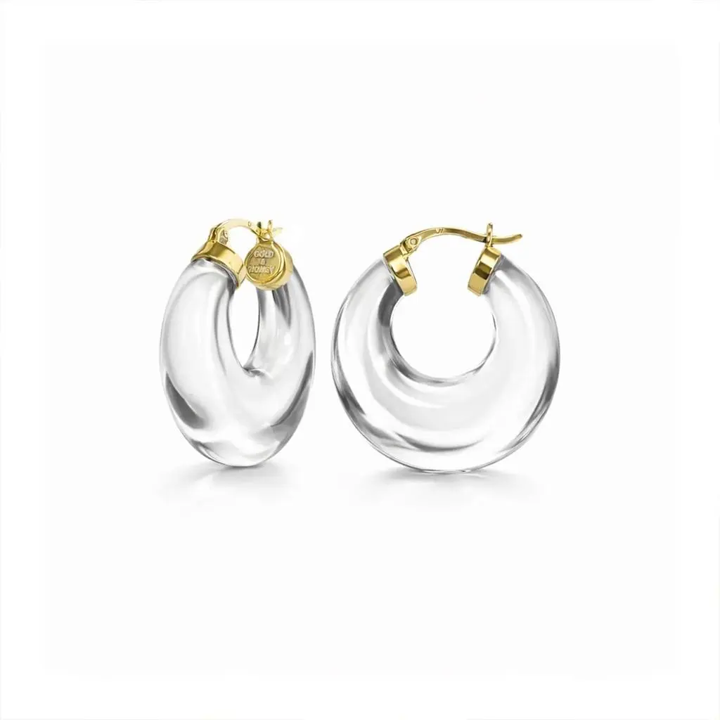 Gold & Honey Gold & Honey - Women's Chunky Graduated Hoop Earrings