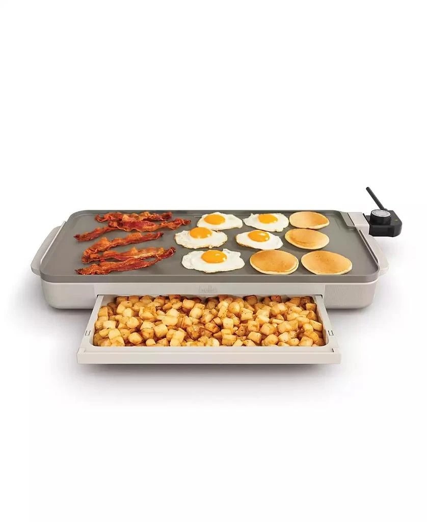 Bella 10" x 20" Electric Griddle with Warming Tray 1