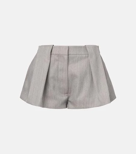 Stella McCartney High-rise wool-blend shorts 1