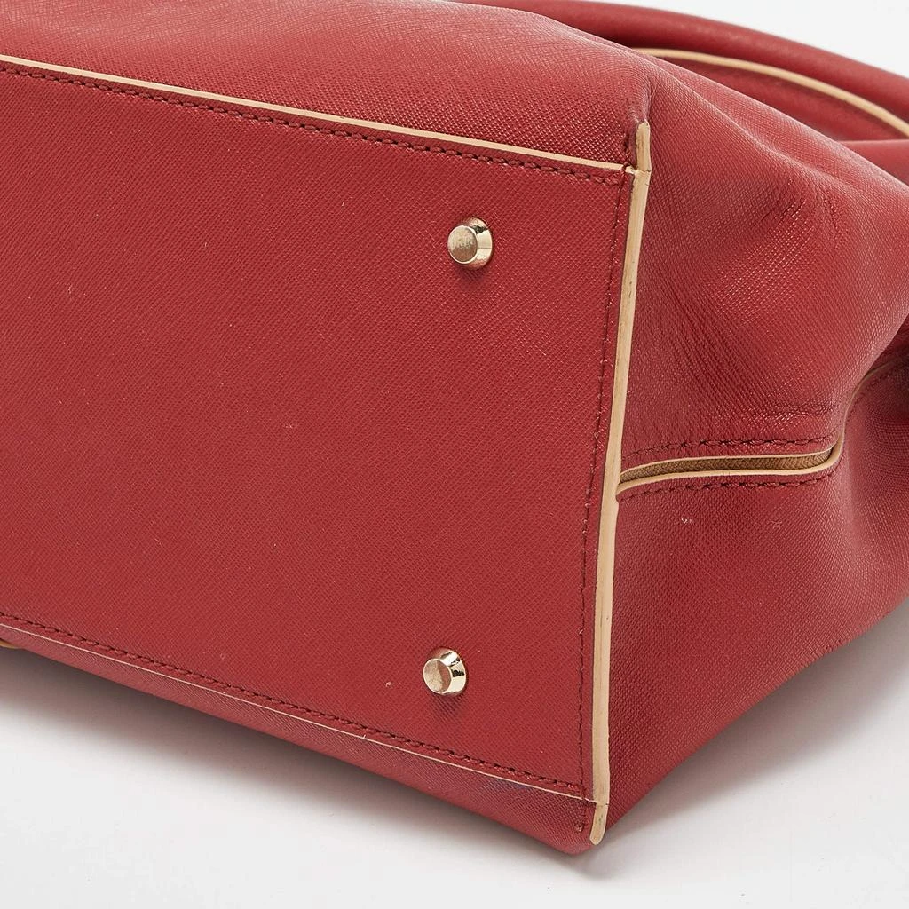 DKNY DKNY Red Leather Bryant Park Double Zip Shopper Tote 11