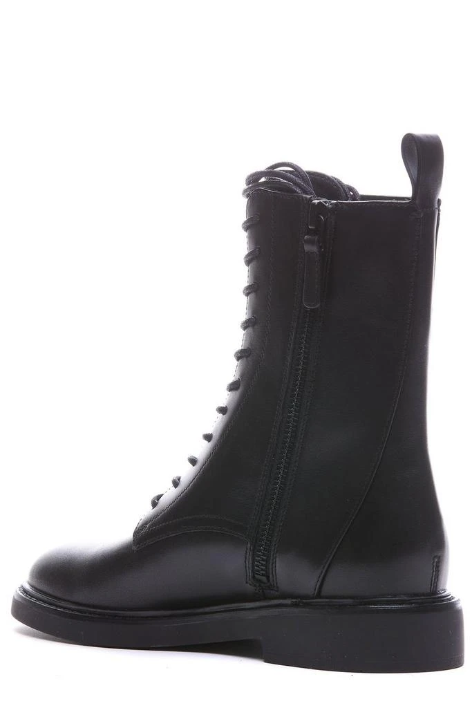 Tory Burch Tory Burch Logo Embossed Side-Zip Combat Boots 2