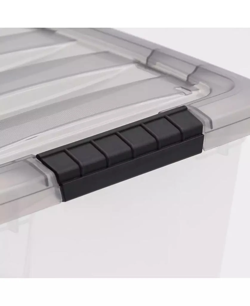 IRIS USA 13 Quart Stack 
Pull Clear storage Box, Gray, 8 Pack 5