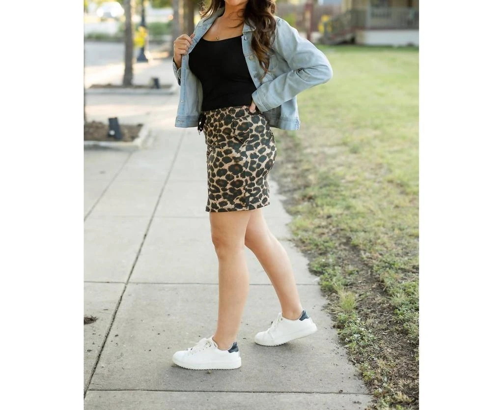 Julia Rose Julia Rose - Liana Leopard 2.0 Jogger Skirt 3