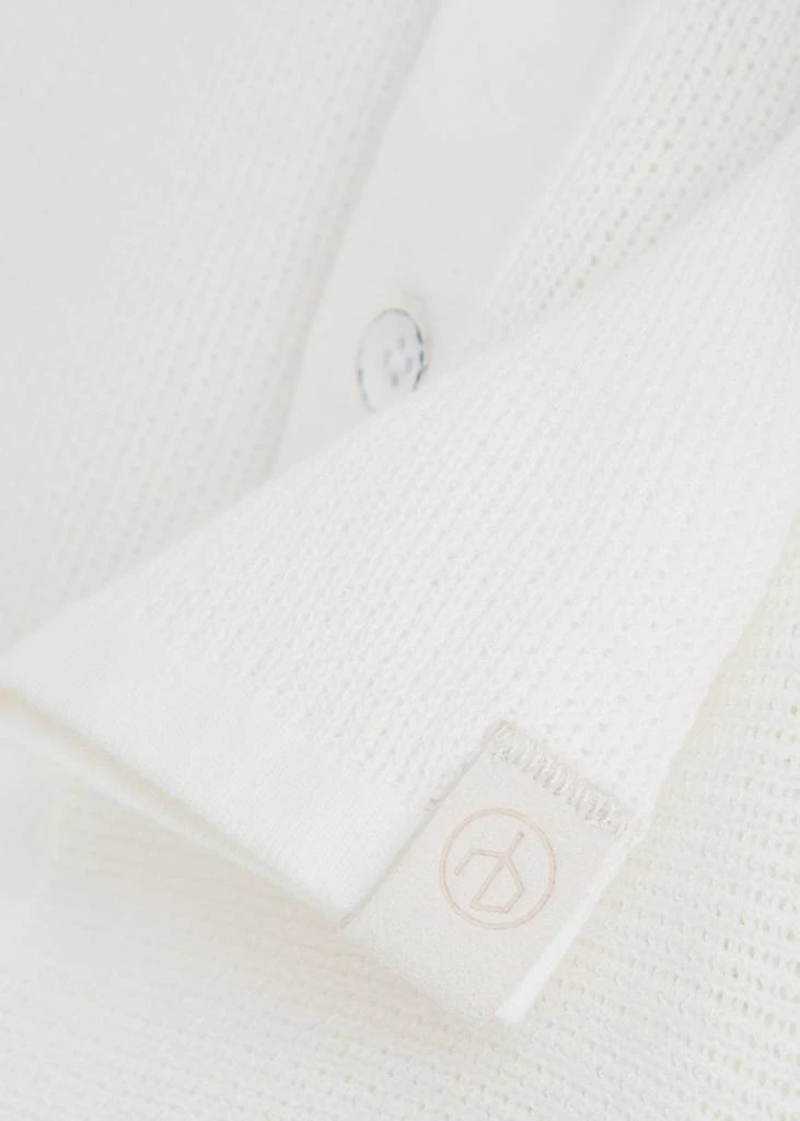 Rag & Bone Harvey open-knit cotton-blend polo shirt 5