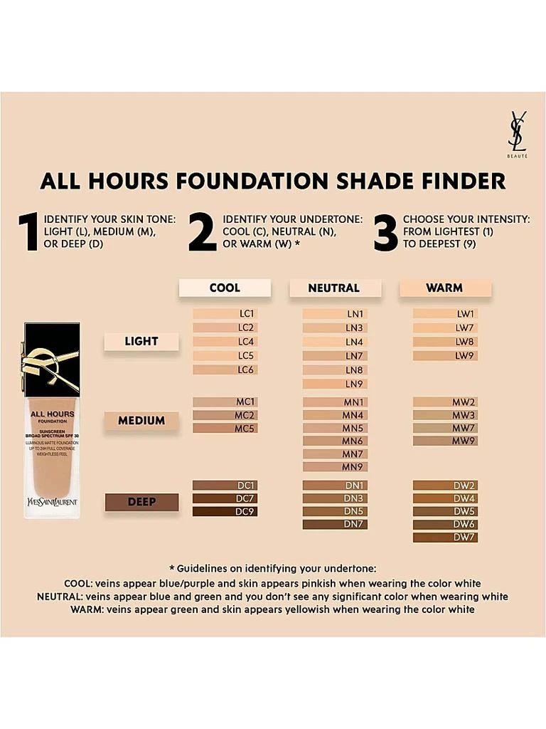 Yves Saint Laurent All Hours Luminous Matte Foundation 3