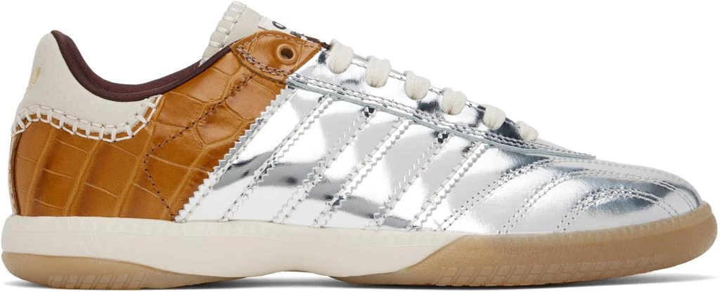 WALES BONNER Silver & Brown adidas Originals Edition MN Samba Sneakers 1
