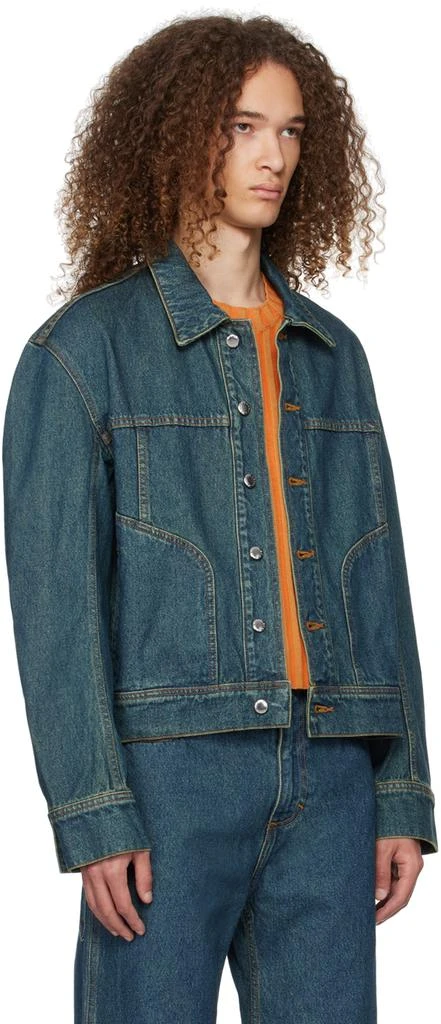 Eckhaus Latta Blue EL Denim Jacket 2