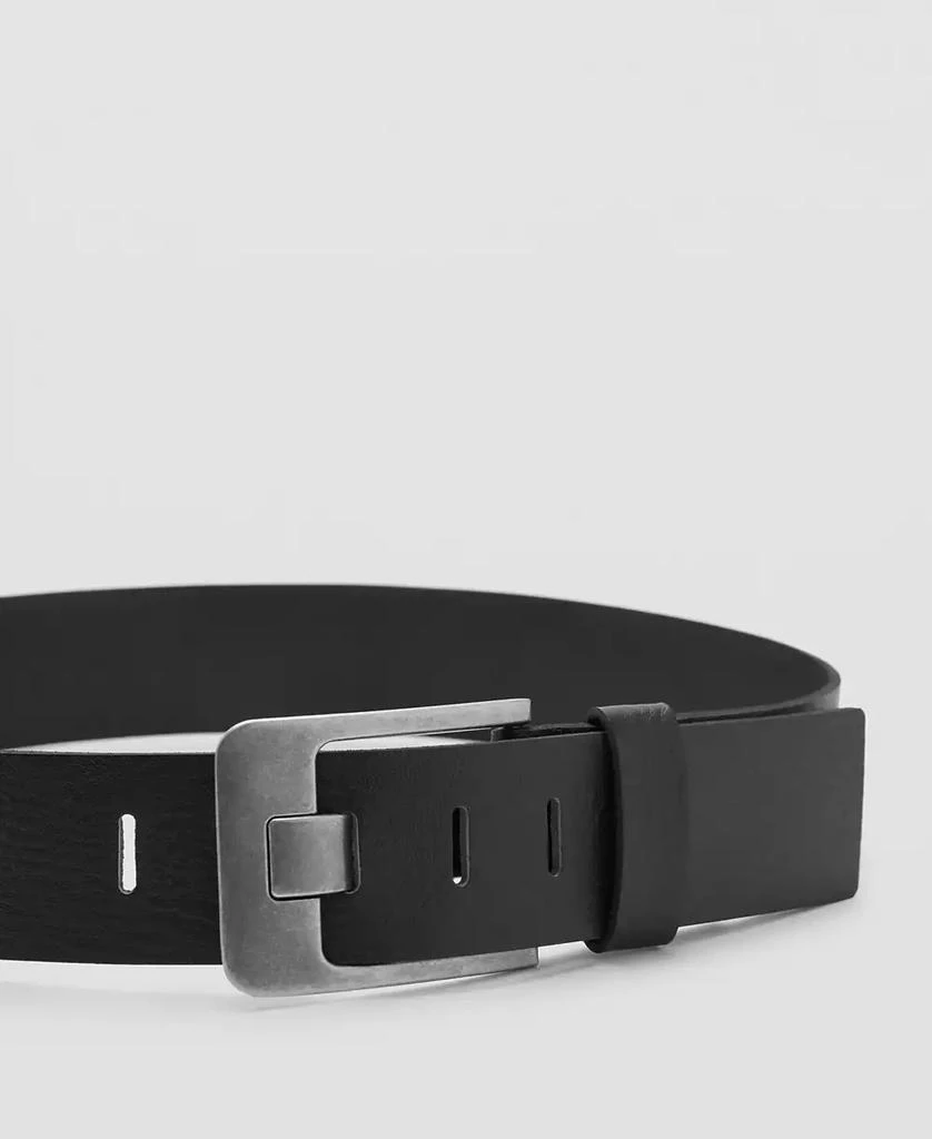 Mango Women's Wide Leather Belt 4